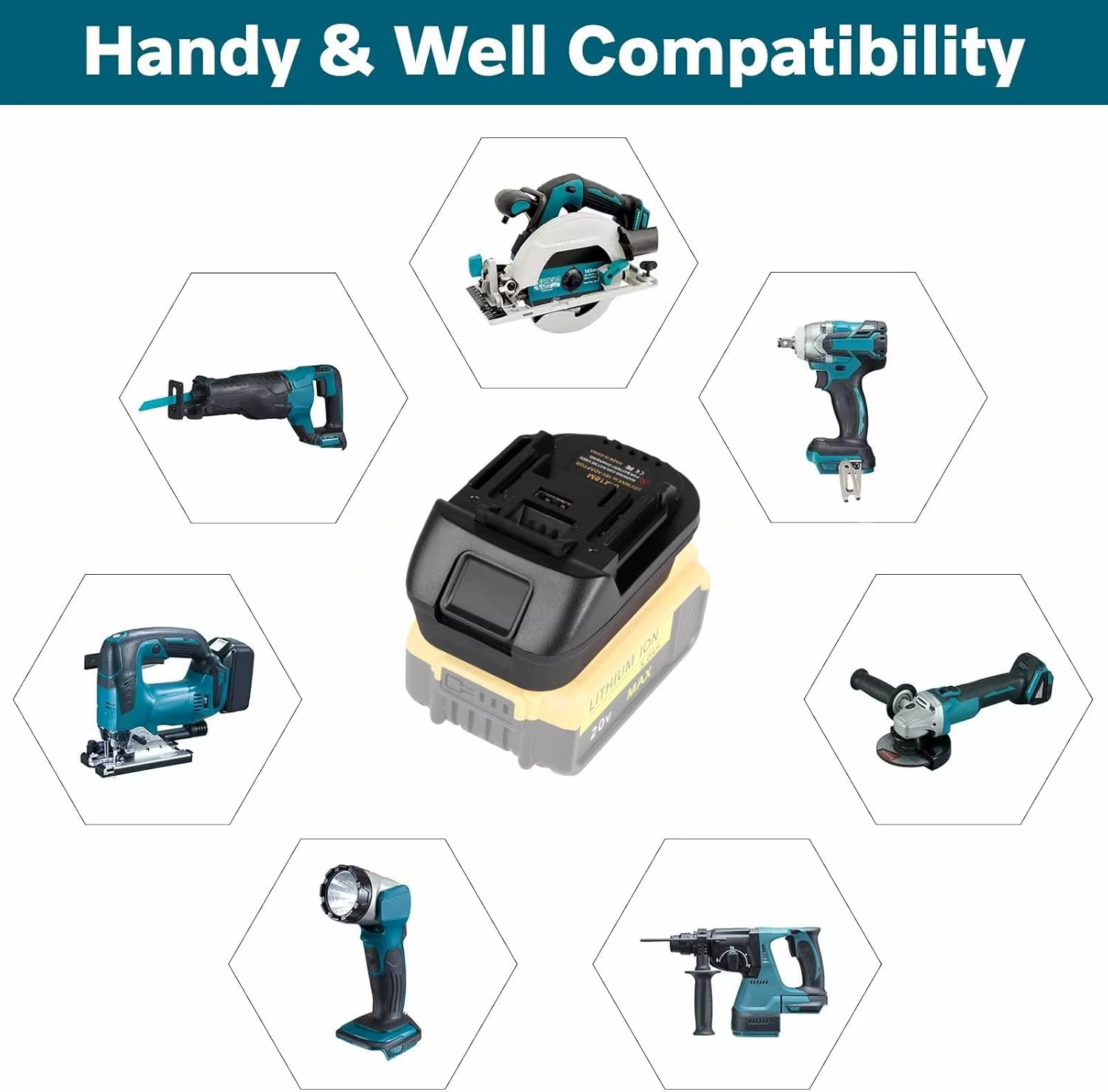 Adaptateur de batterie pour outils électriques