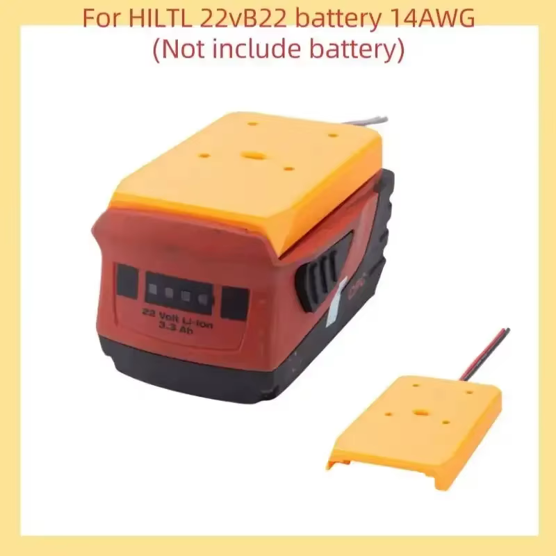 Câble adaptateur de batterie DIY 14AWG pour outil Hilti 22V Lithium