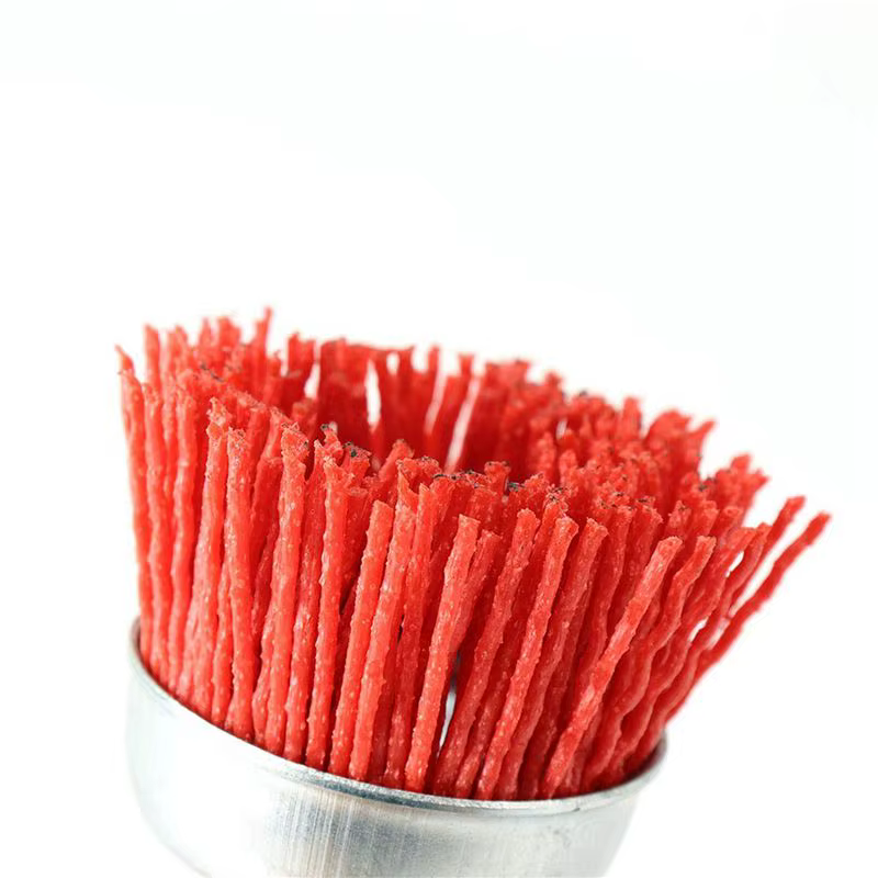 Kit de brosses en nylon abrasives AA81-8 pièces pour outil rotatif avec tige de 1/4 pouce