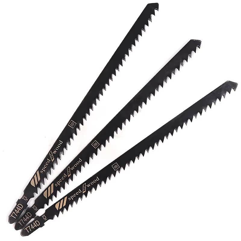 Paquet de 5 lames de scie sauteuse T744D 180 mm pour la coupe du bois – coupes incurvées et droites de précision