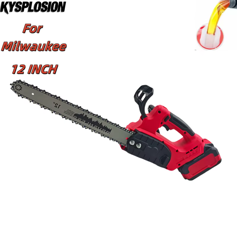 Tronçonneuse électrique portative sans fil de 12 pouces pour la coupe du bois de branche d'arbre pour la batterie Milwaukee M18
