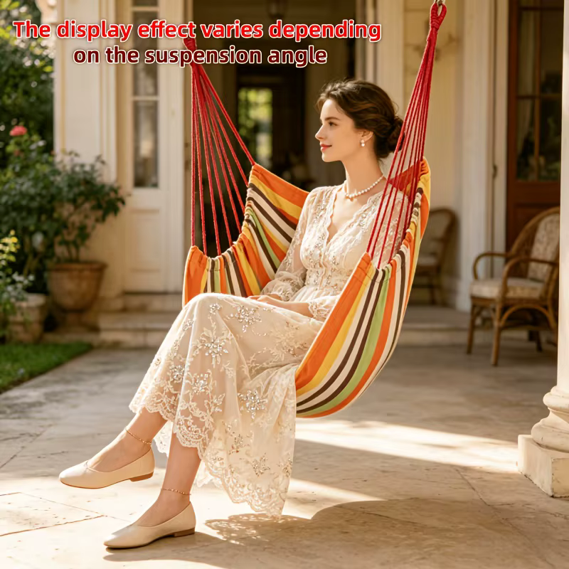 Chaise suspendue multifonctionnelle pour jardin, terrasse, parc et extérieur – Plusieurs tailles, avec manuel