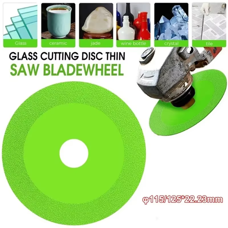 Disque de découpe diamanté 115/125 mm pour le verre