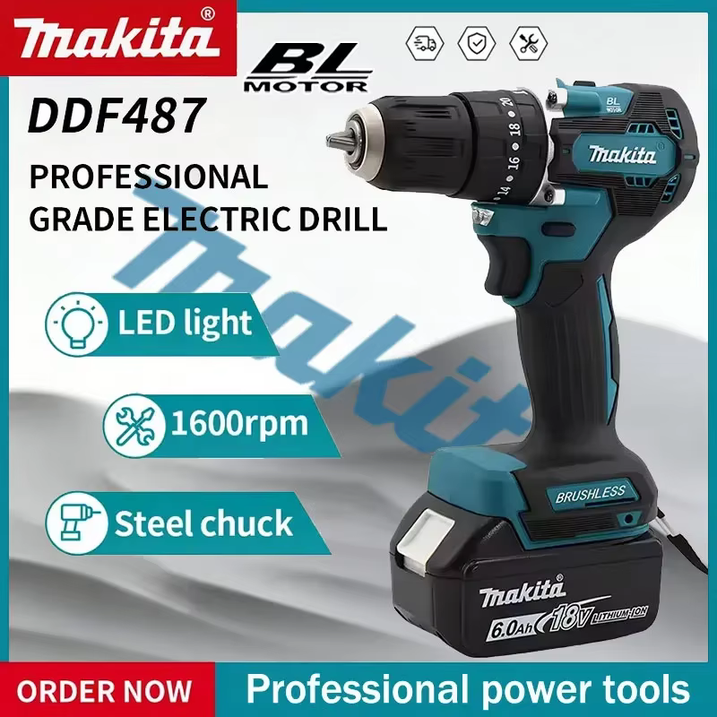 Perceuse électrique sans fil Makita DDF487 18V