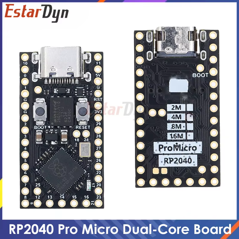 Carte de développement RP2040 Pro Micro Raspberry PI PICO double cœur prend en charge Mciro Python