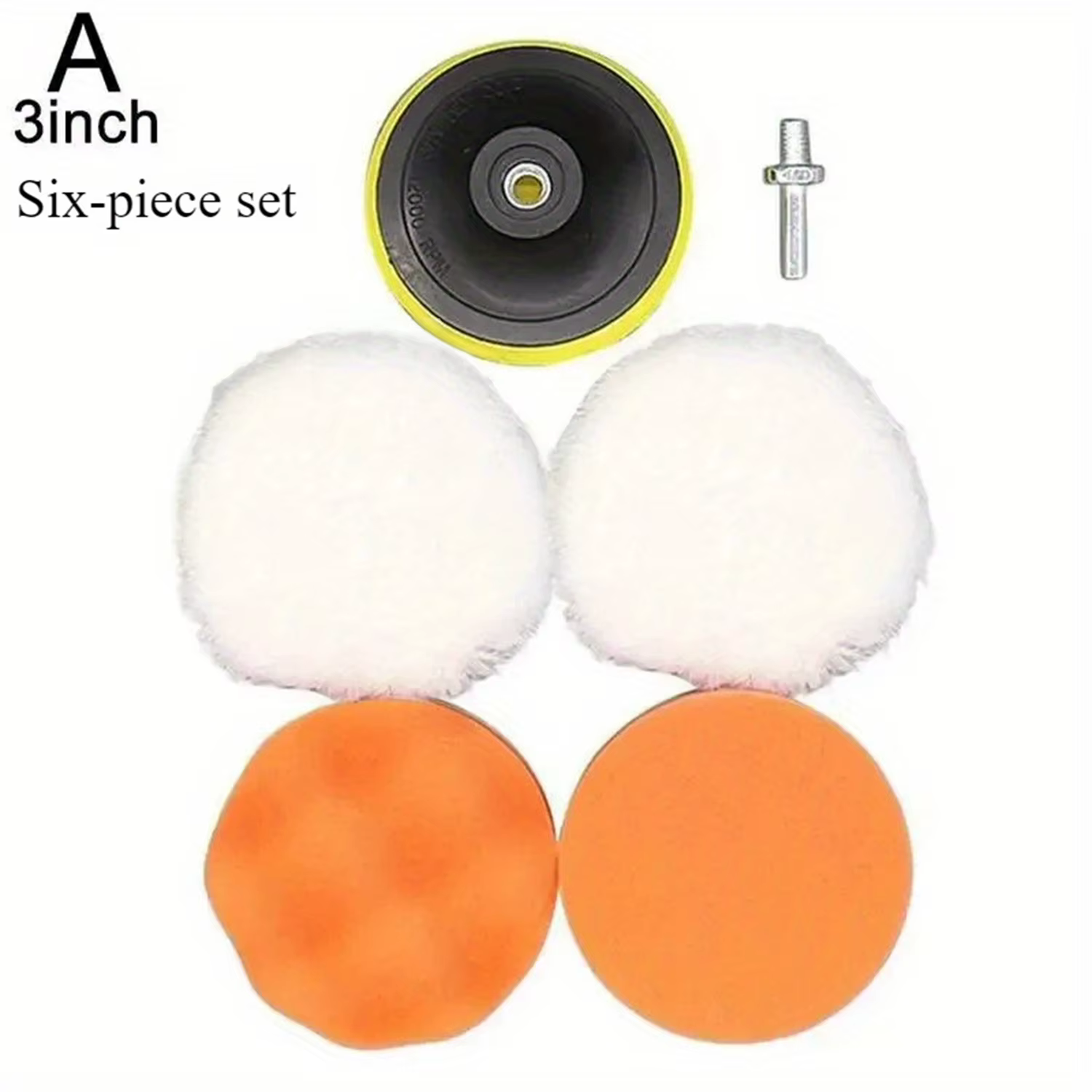 Kit de polissage de voiture 6 pièces