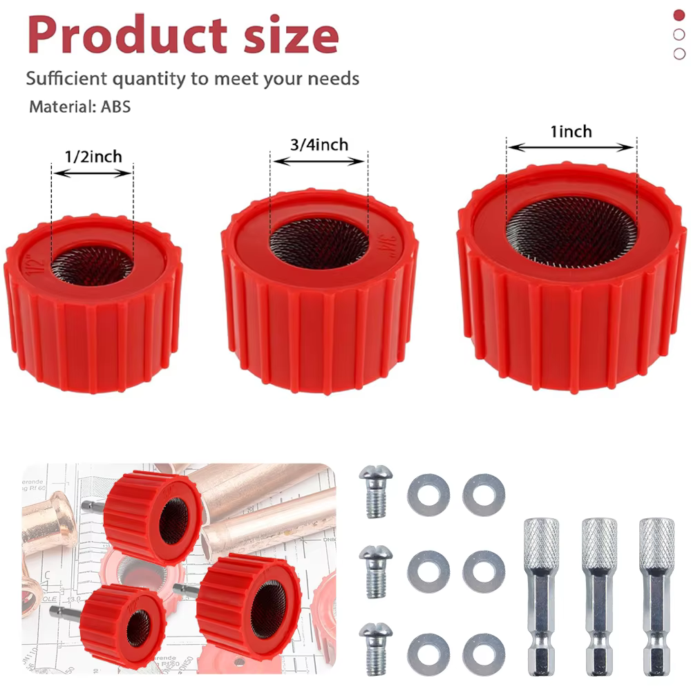 Broyeur de tuyaux extérieurs en métal 3/9 pièces