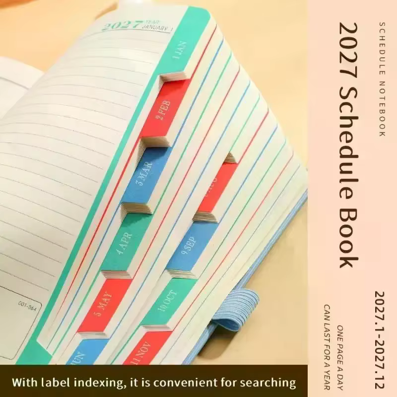 Calendrier de gestion du temps 2027 – Suivi de la discipline personnelle et agenda de 365 jours pour étudiants, professionnels et télétravailleurs