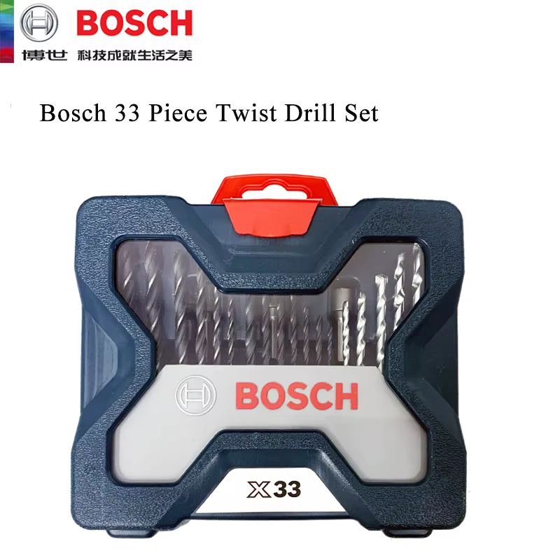 Bosch perceuse hélicoïdale combinée de 33 pièces foret à métal