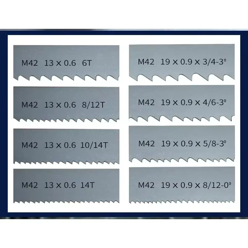 Lames de scie à ruban bimétallique M42 1/2". 1400 1140 1790 2240 x 13 mm avec lame
