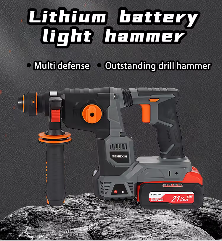 Marteau perforateur rotatif sans fil 20V 800W haute performance avec chargeur rapide