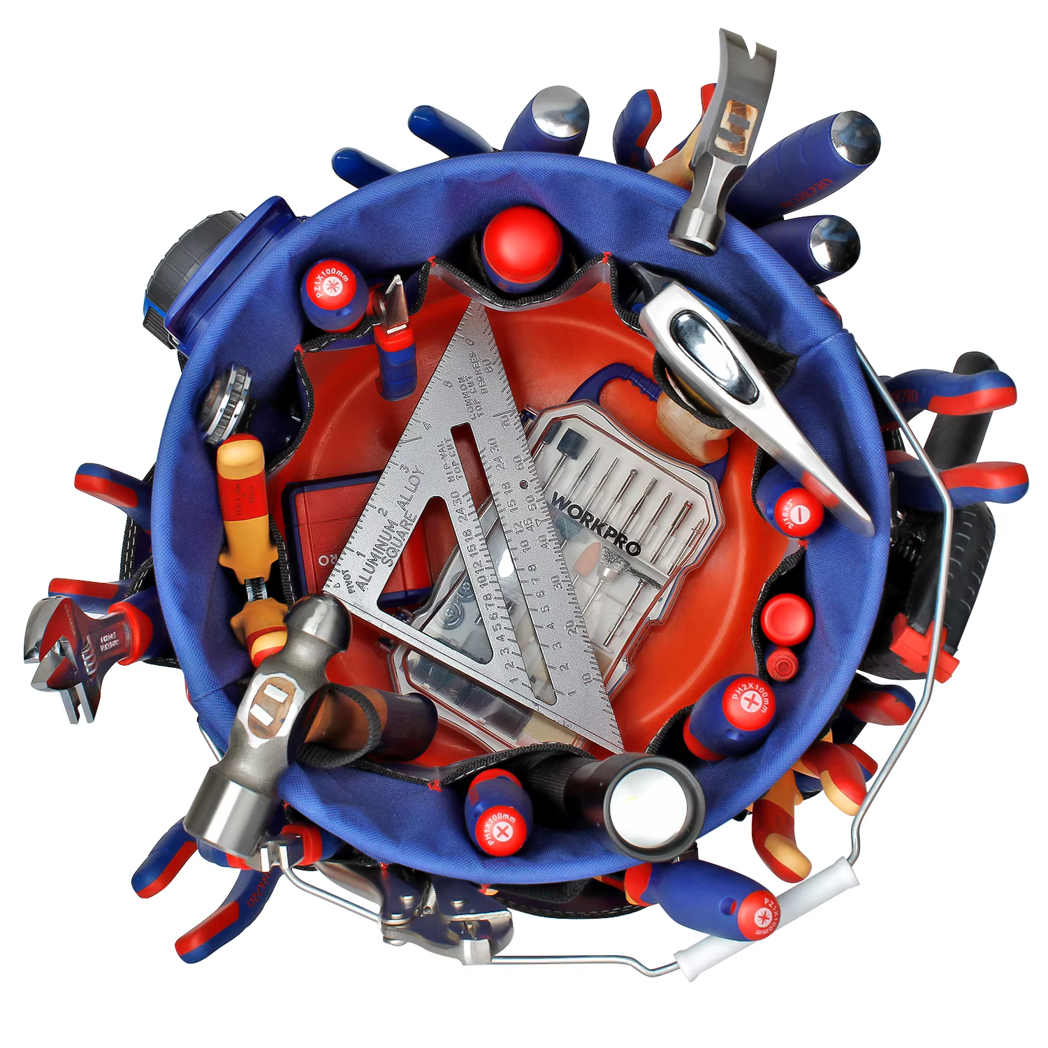 Punta KPRO-Boîte à outils pliable portable avec 51 poches de rangement