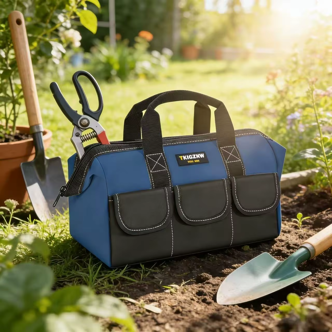 Sac de rangement pour outils bleu TKIGZNWB012-1 en polyester durable