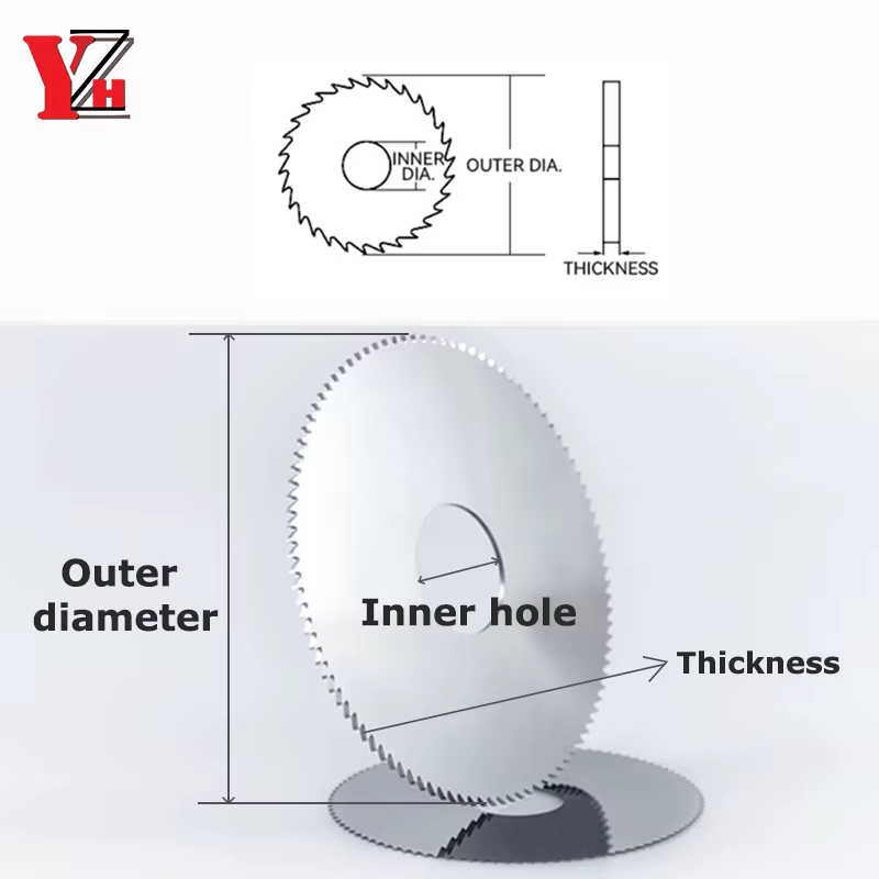 YZH lame de scie circulaire fraisage outil de coupe diamètre 120 130 150 160 180 200mm CNC pour métal acier