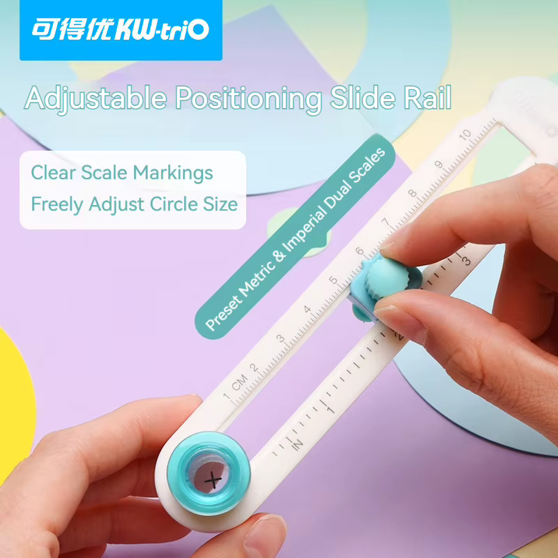 Outil de découpe de papier rond, coupe-papier manuel polyvalent pour scrapbooking, création de cartes et projets de bricolage pour l'étude et le bureau
