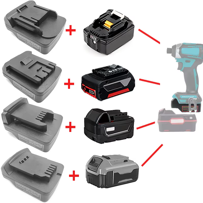 Adaptateur de batterie Li-ion 20V pour Parkside
