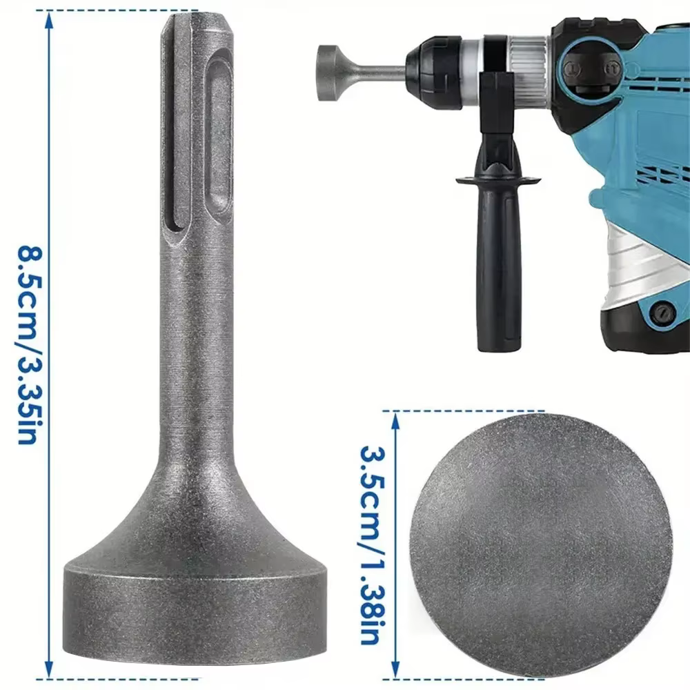 1 jeu de embouts de vissage de piquets de terre 85 mm en acier robuste
