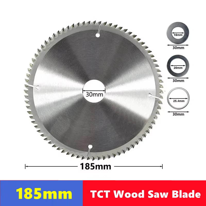 Lame de scie circulaire pour bois TCT de 185 mm avec 20/40/80T et une ouverture