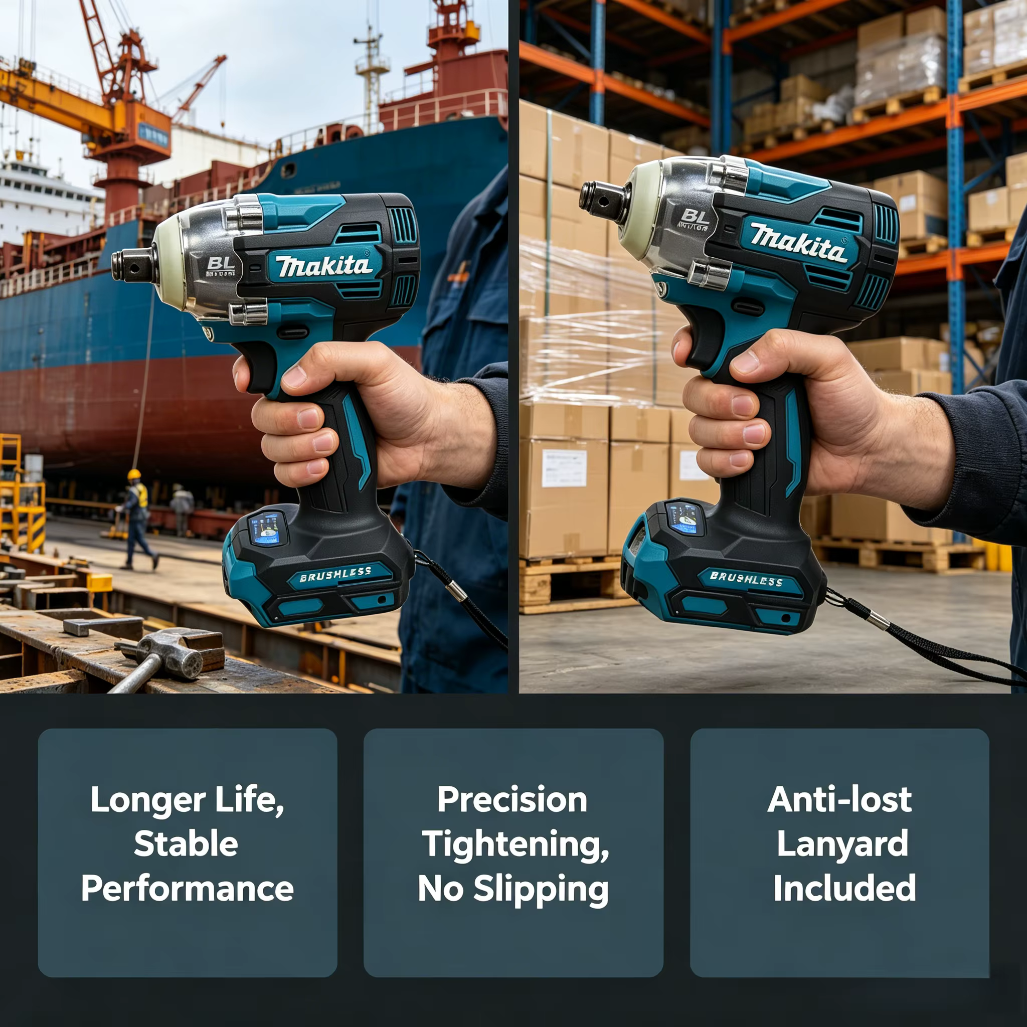 Makita TW004G Perceuse-visseuse sans balais 18V et tournevis électrique