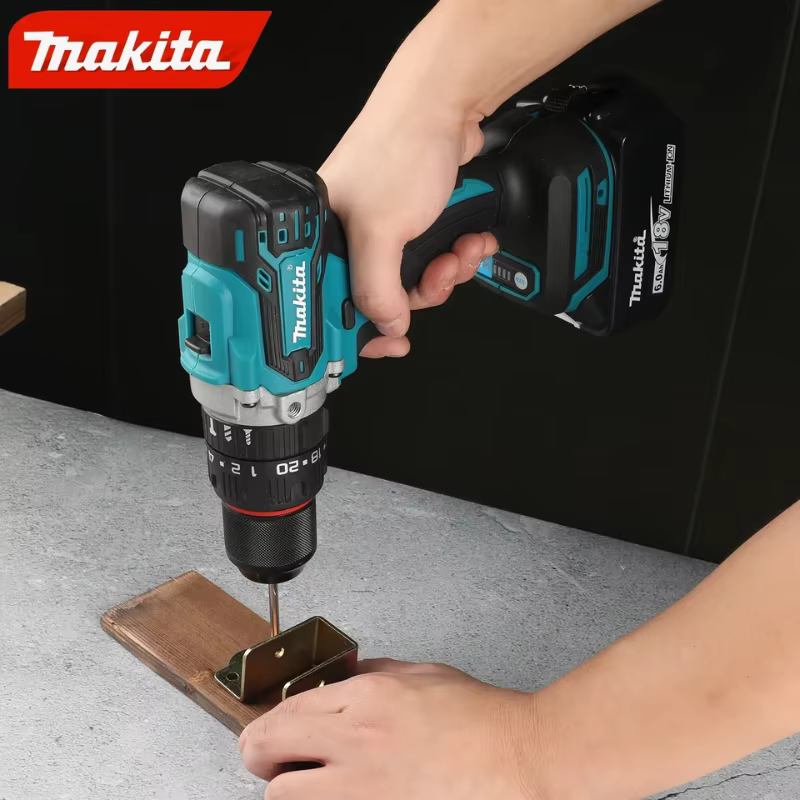 Perceuse à percussion Makita DDF487 10 mm sans balais 18 V lithium-ion rechargeable