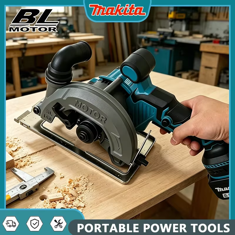Scie circulaire électrique sans balais Makita 150 mm (6 pouces) à une main pour le travail du bois