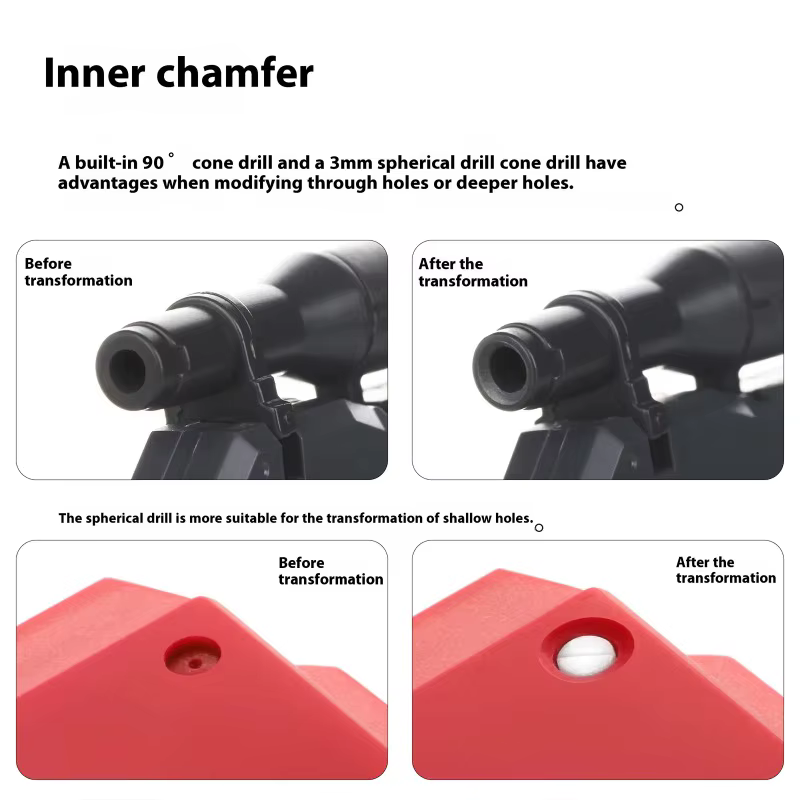 CT DSPIAE outil de chanfreinage universel Φ3.0mm chanfrein foret tige avec forets lames modèle professionnel bricolage
