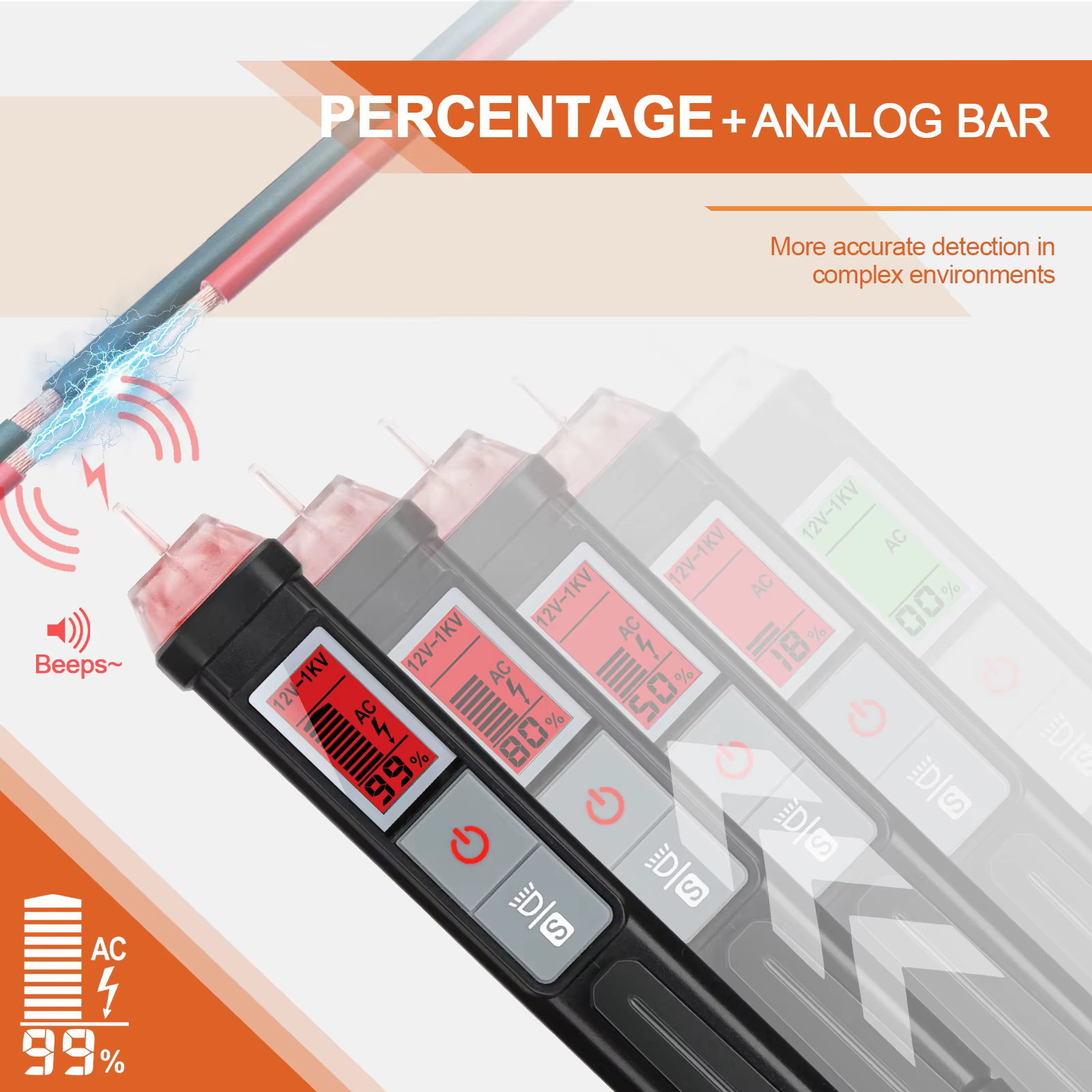 Testeur de tension intelligent sans contact