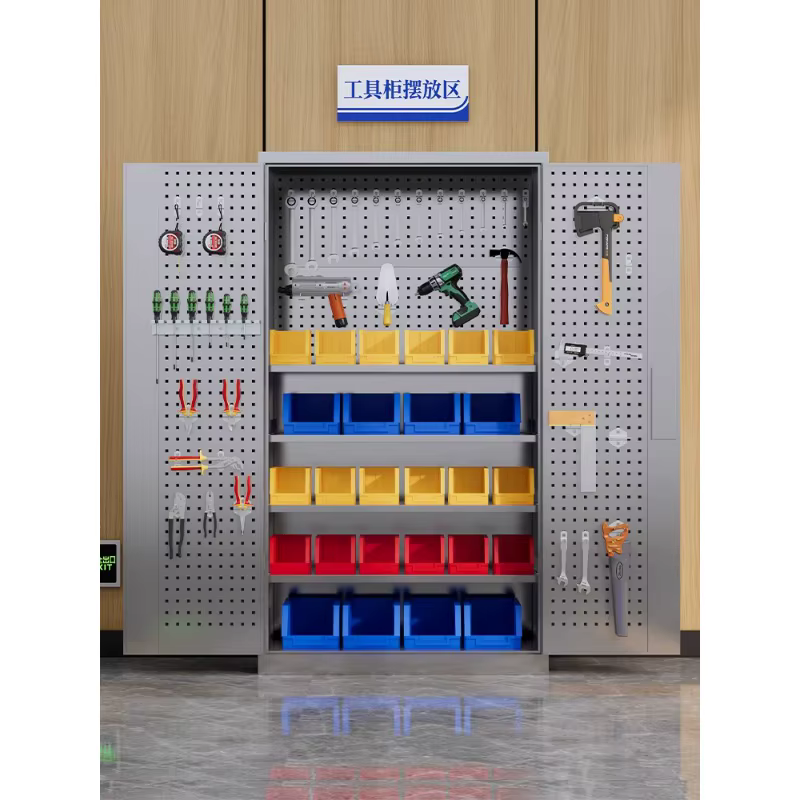 Boîte à outils robuste en acier inoxydable pour atelier