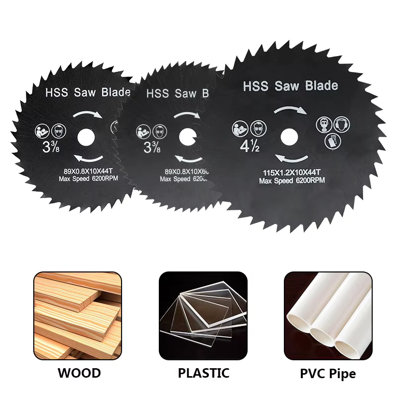 XCAN 1 pièce 89/115mm HSS lame de scie circulaire disque de coupe du bois 44T 66T Mini