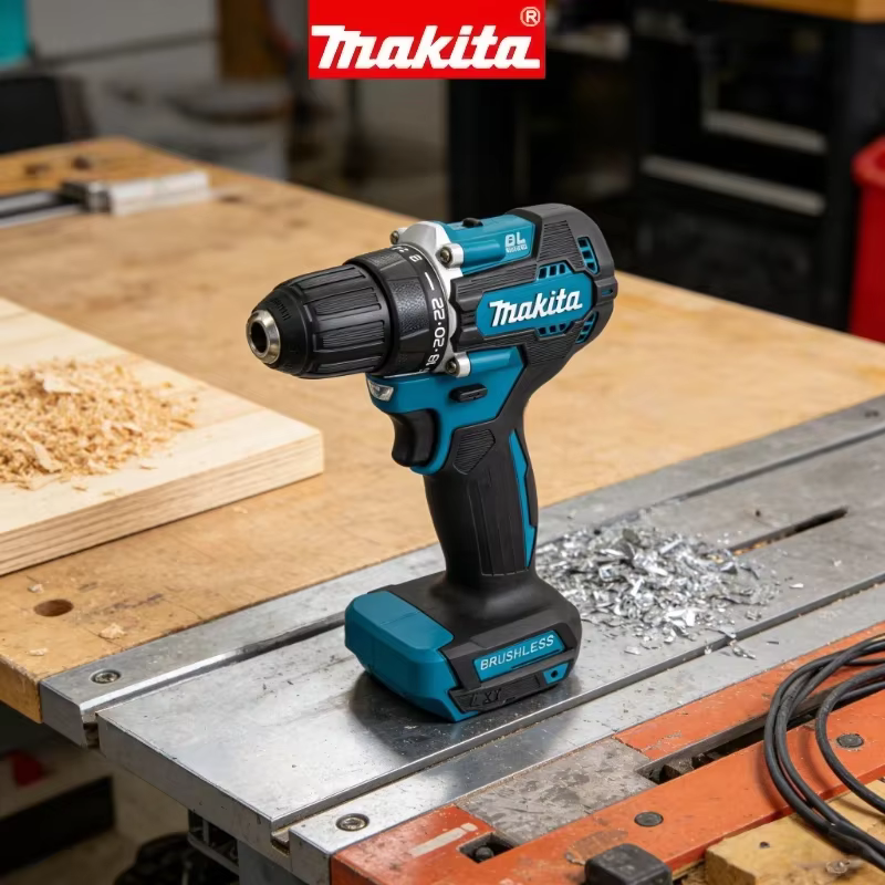 Makita DDF487 Perceuse à percussion électrique sans fil 18V lithium-ion 10 mm