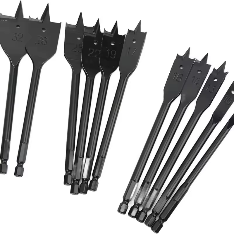 Jeu de forets à pelle, forets plats