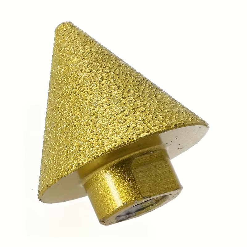 M14 diamant chanfreinage foret conique gravure roue de polissage diamant conique fraise adaptée à la pierre, céramique Ti