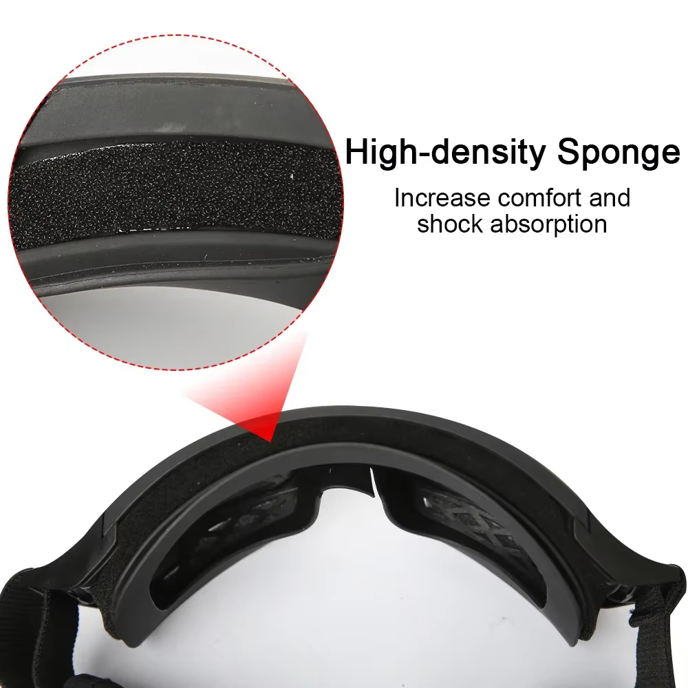 Nouveau Lunettes tactiques Airsoft 3 lentilles coupe-vent anti-poussière tir Motocross moto lunettes d'alpinisme CS Protection sûre