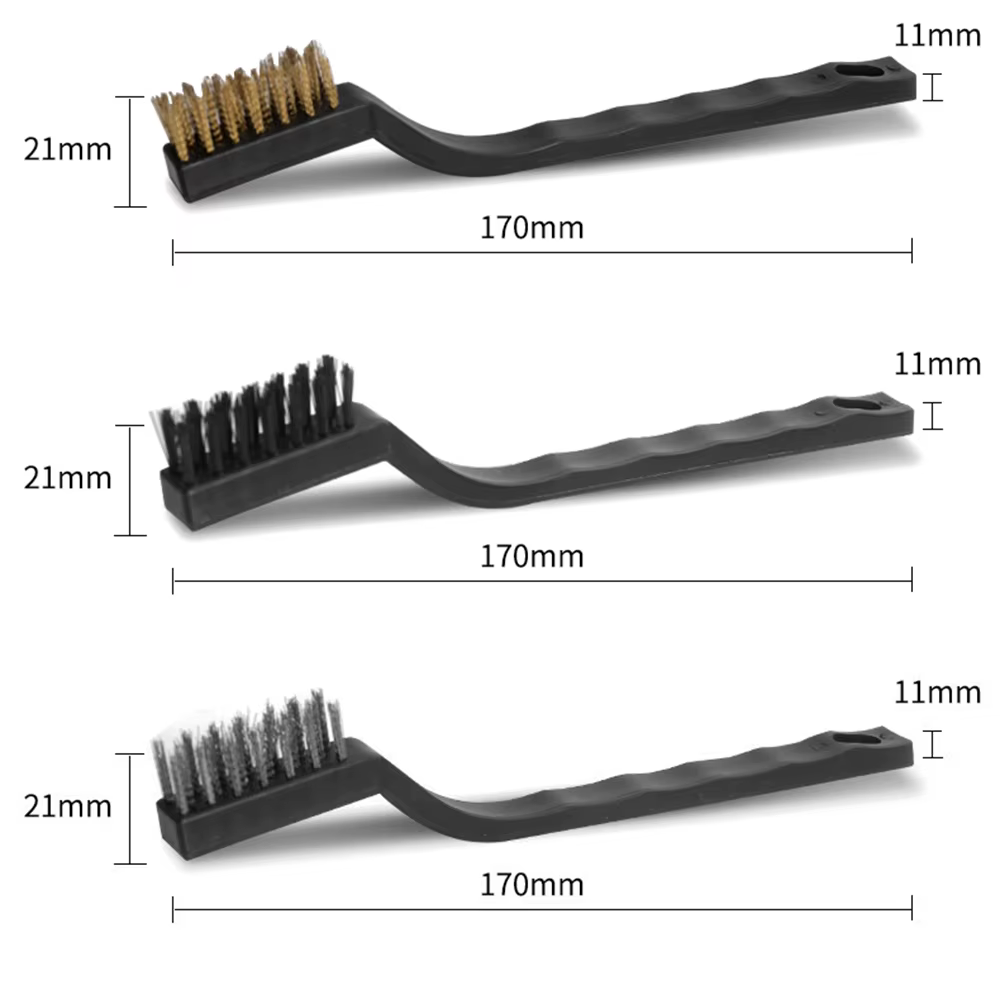 Brosse en fil de laiton et nylon en acier inoxydable