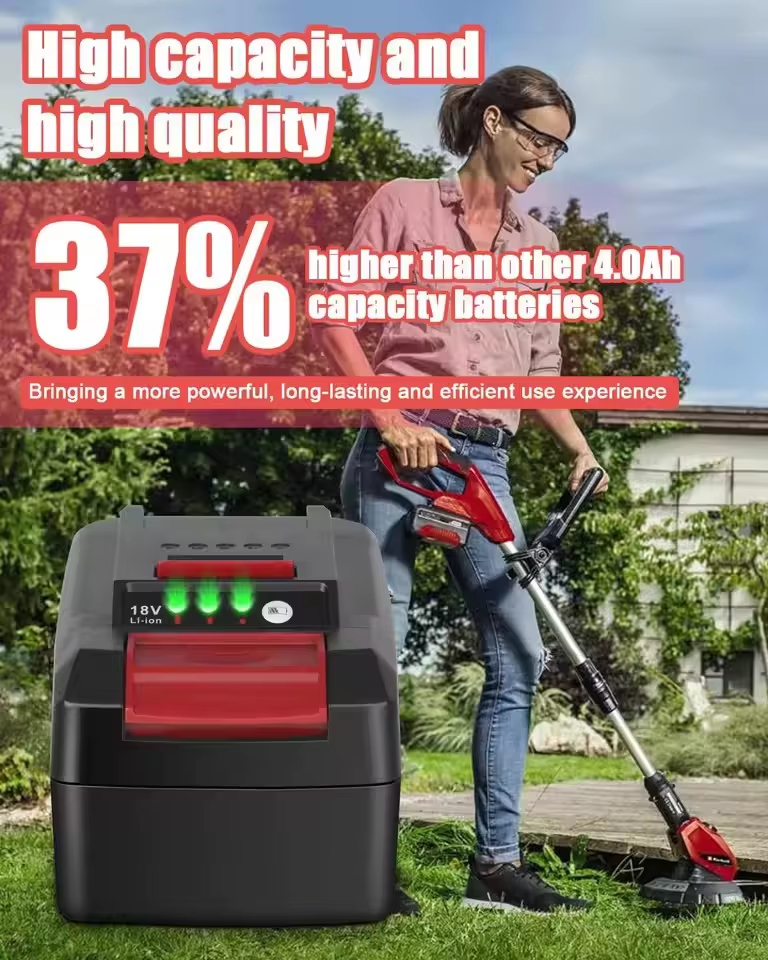 Batterie de remplacement Li-ion 18V 6.0 Ah 4511395 pour EINhell 4511481 4511396 PXC AXXIO GE-LC 18 Li série