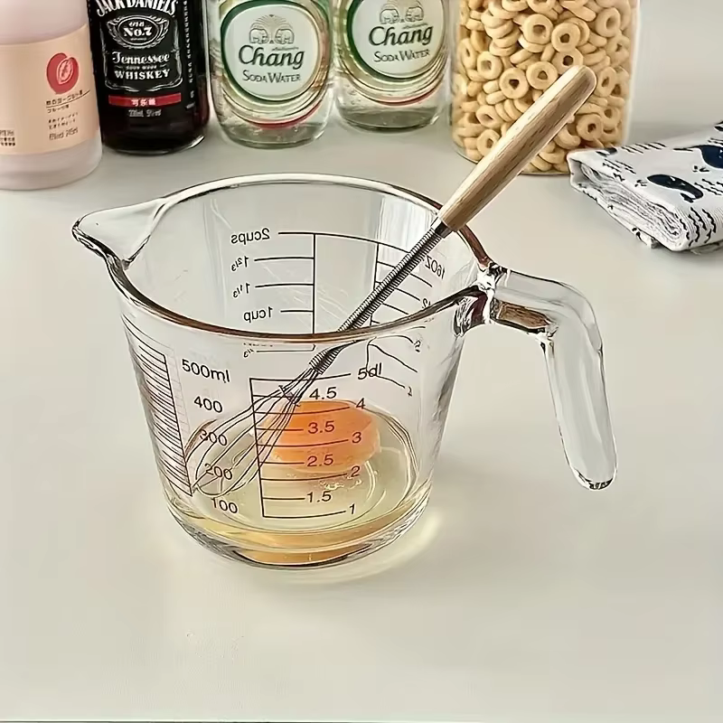 Mini batteur à œufs en acier inoxydable, manche en bois, mélangeur d'œufs, ensemble de cuisson, outils de gâteaux à domicile, accessoires de cuisine