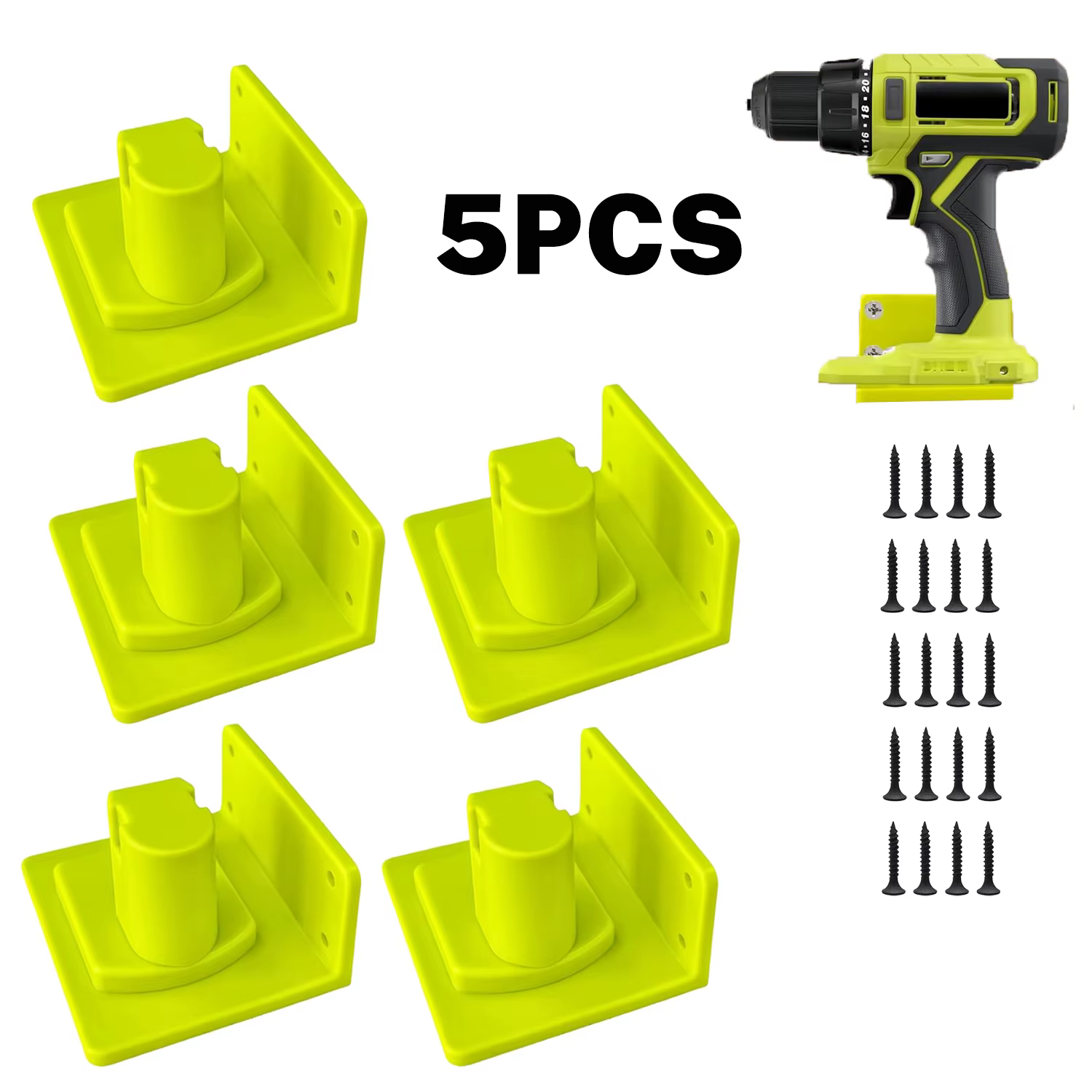 Support mural pour outils et batteries