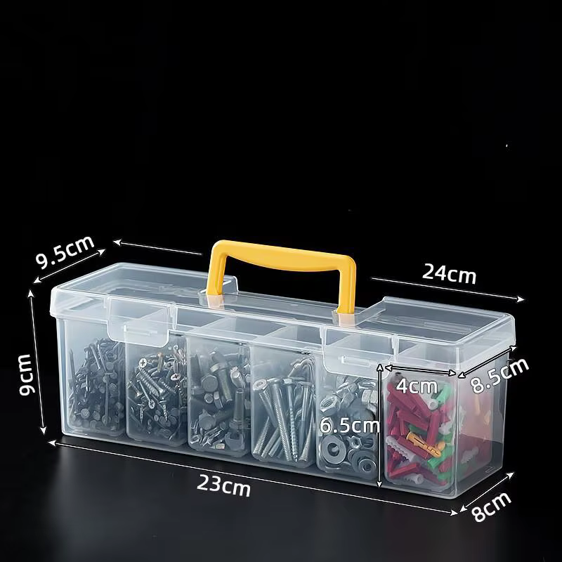 ●Tool Parts Storage Box Set Multi-Compartment Tool Organizer