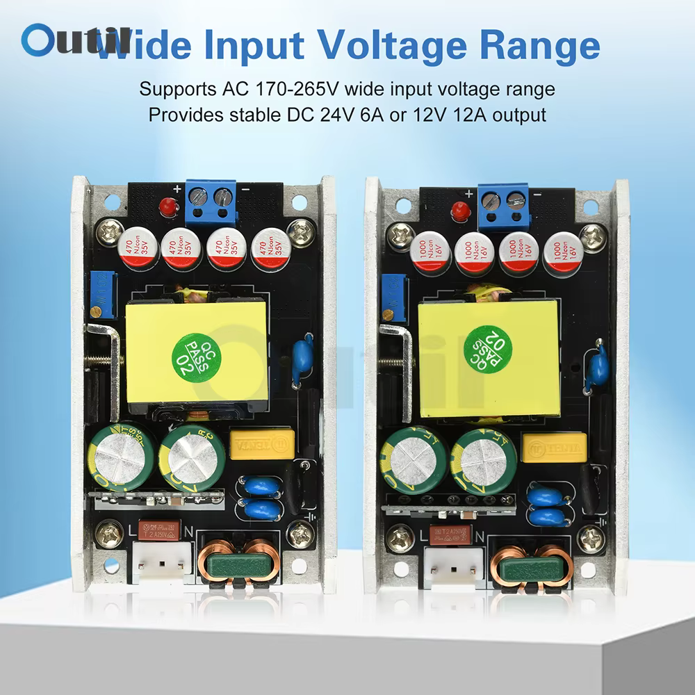 Carte d'alimentation universelle 150W avec GaN AC 170-265V à DC 24V 6A 12V 12A pour éclairage industriel/LED/maison intelligente/outils électriques