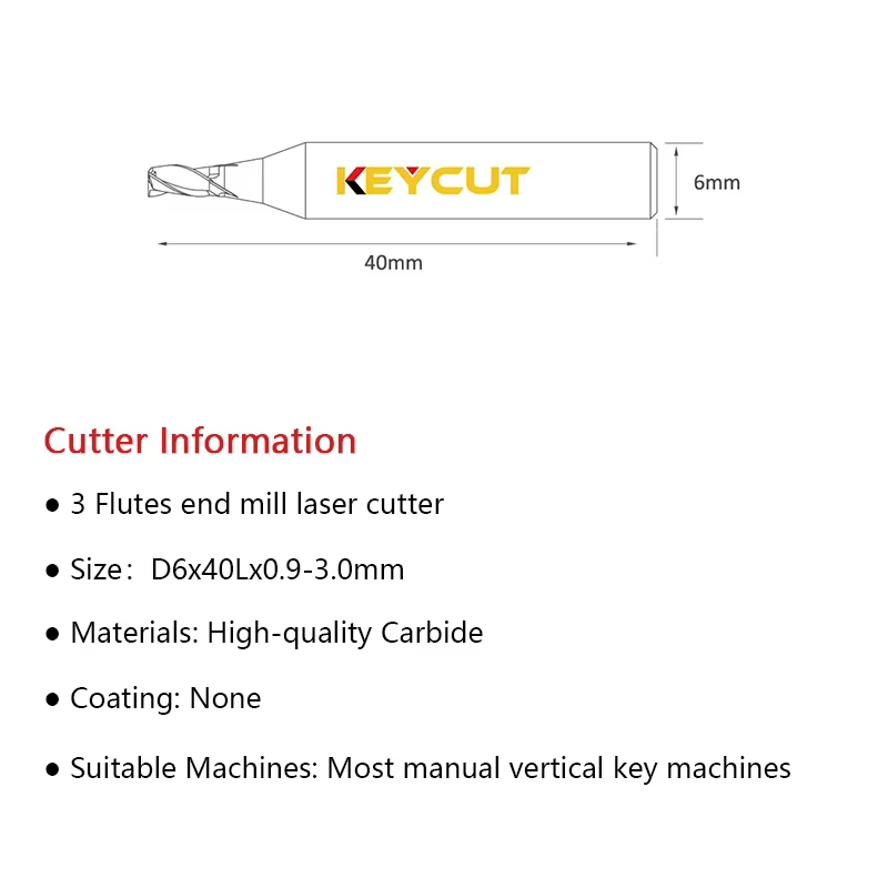 Foret de coupe Laser pour Machine à clé verticale manuelle, outils de serrurier