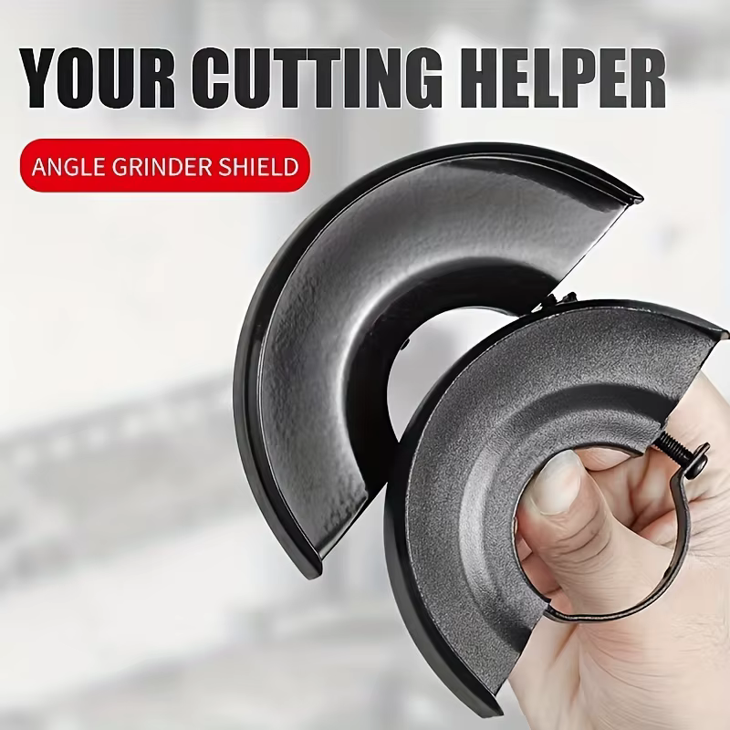 Meuleuse d'angle noire 4.5/5 pouces, protection de sécurité en métal, couverture de roue pour meuleuse d'angle électrique