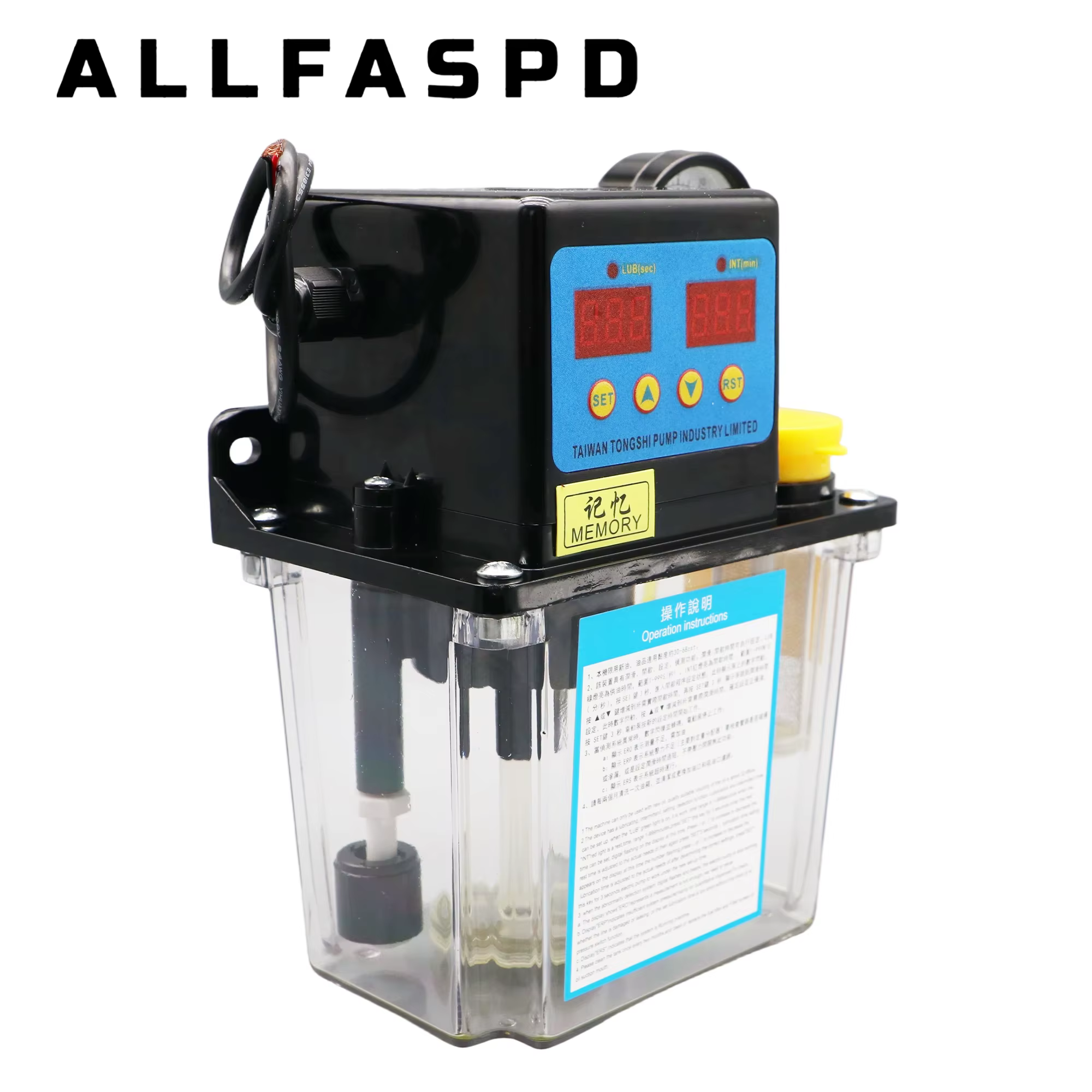 Système de pompe à lubrification automatique CNC 1L AC110V AC220V 4MM 6MM pour machines-outils de tournage CNC