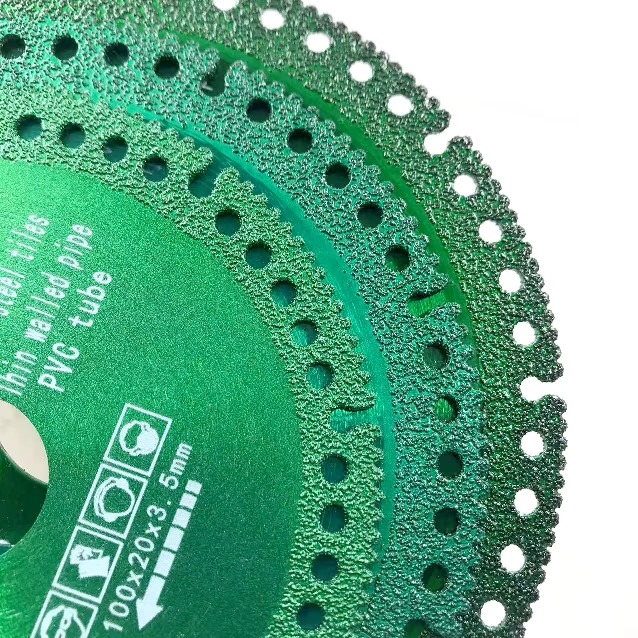 Disque de coupe de lame de scie diamantée brasée 115/125mm 22.23mm acier métal pierre fonte