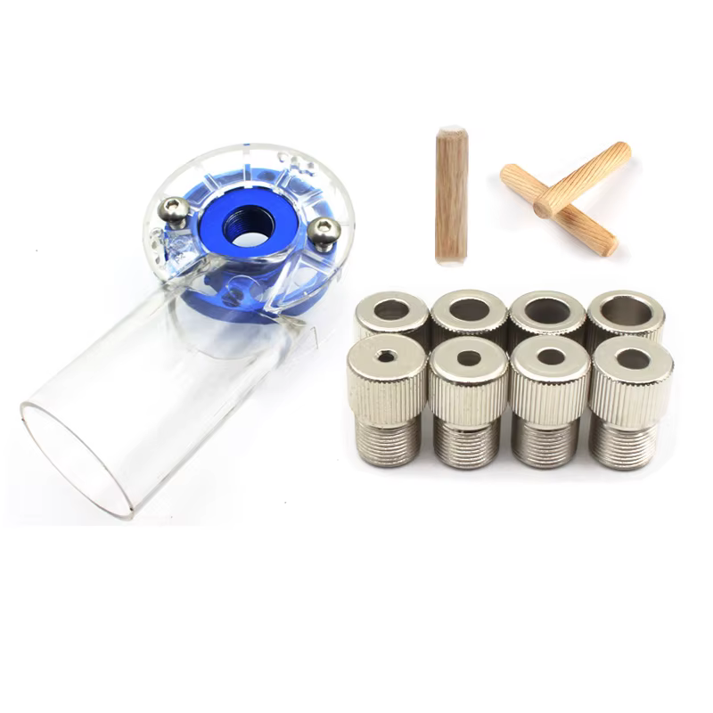 Lot de 50 goujons ronds en bois 6*40mm 8*40mm pour le bricolage de meubles et la menuiserie - Guide de perçage