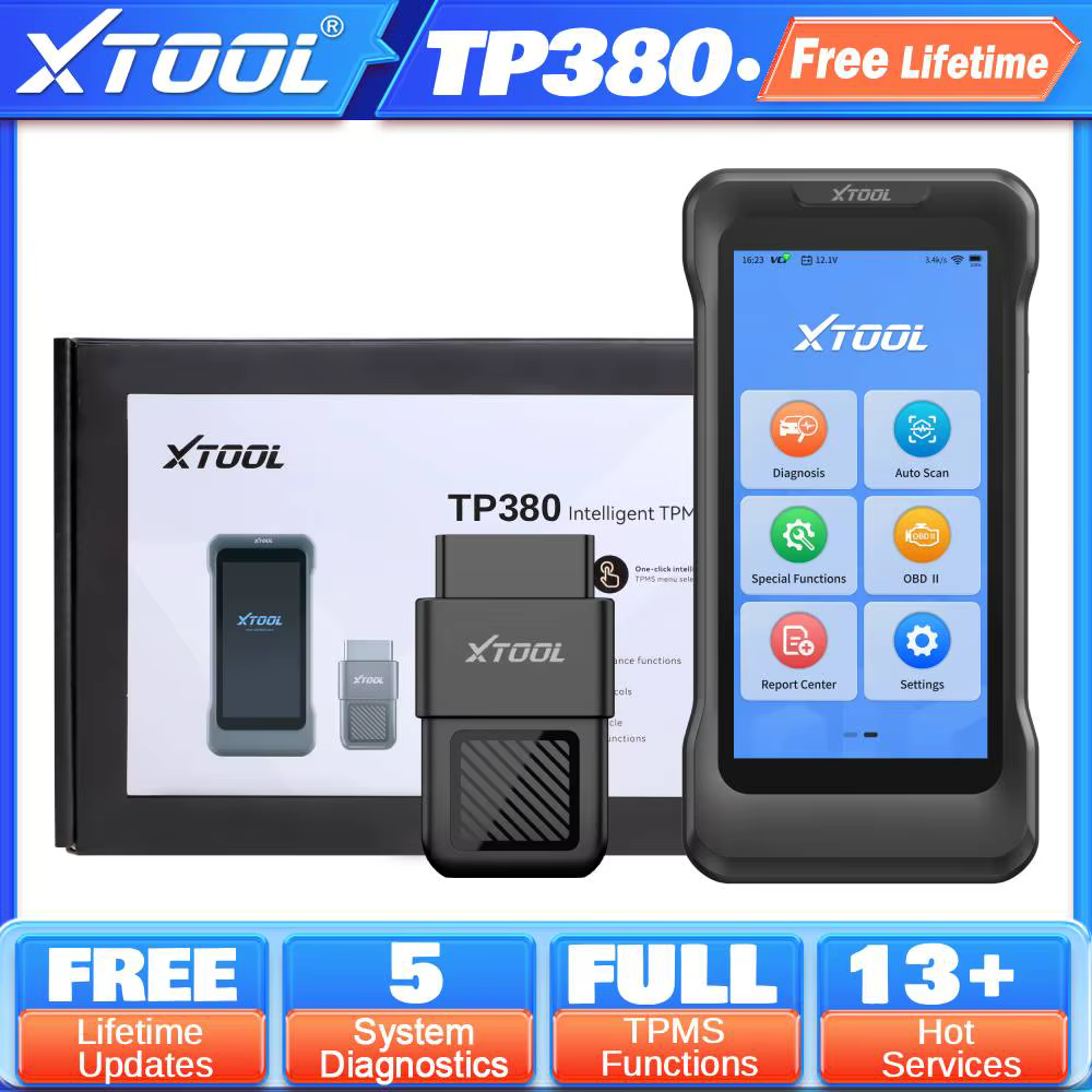2026 XTOOL TP380 Scanner de programmation TPMS 5 systèmes Outil de diagnostic