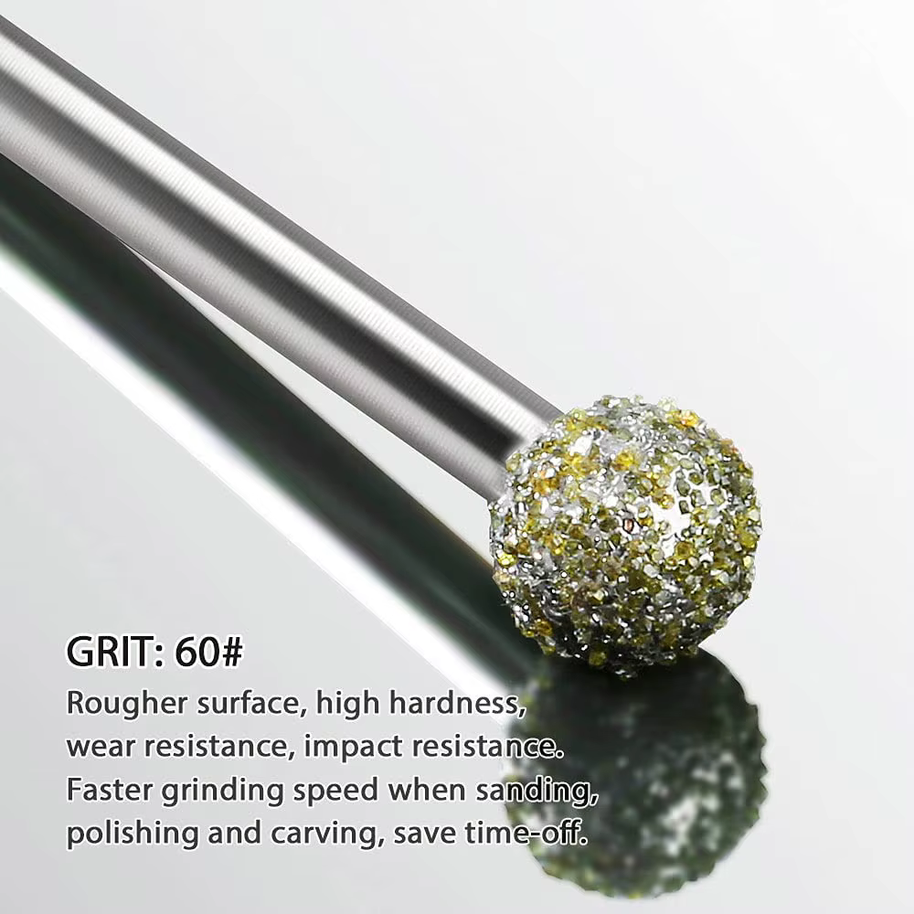 Jeu de forets de meulage en diamant pour outil rotatif Dremel