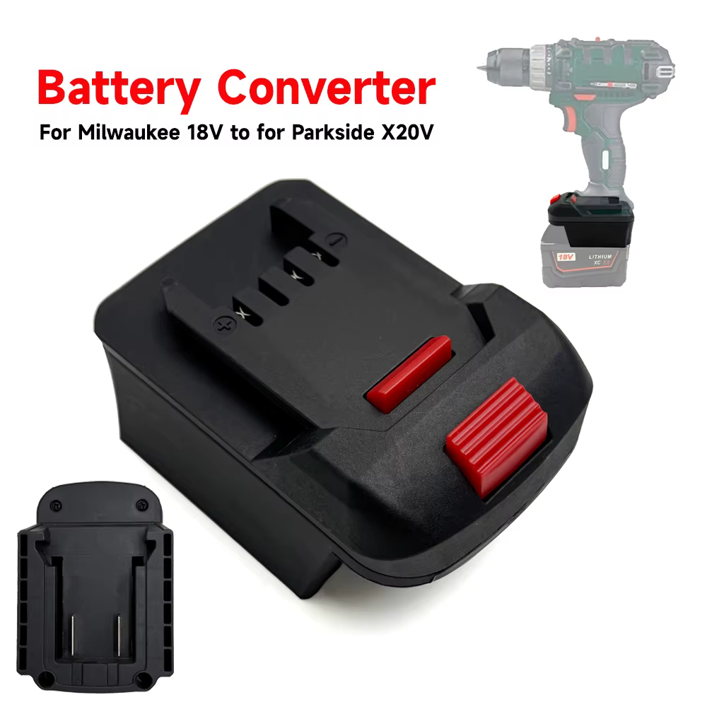 Adaptateur convertisseur de batterie pour Milwaukee 18V vers pour accessoires d'outils électriques au Lithium Parkside
