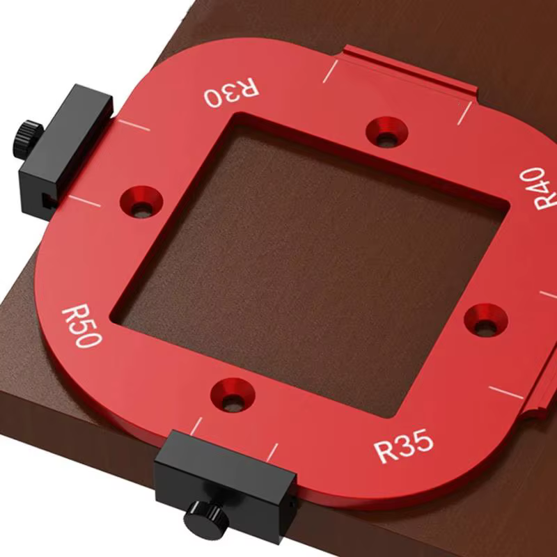 Gabarit de positionnement pour routeur à bois R10-R50