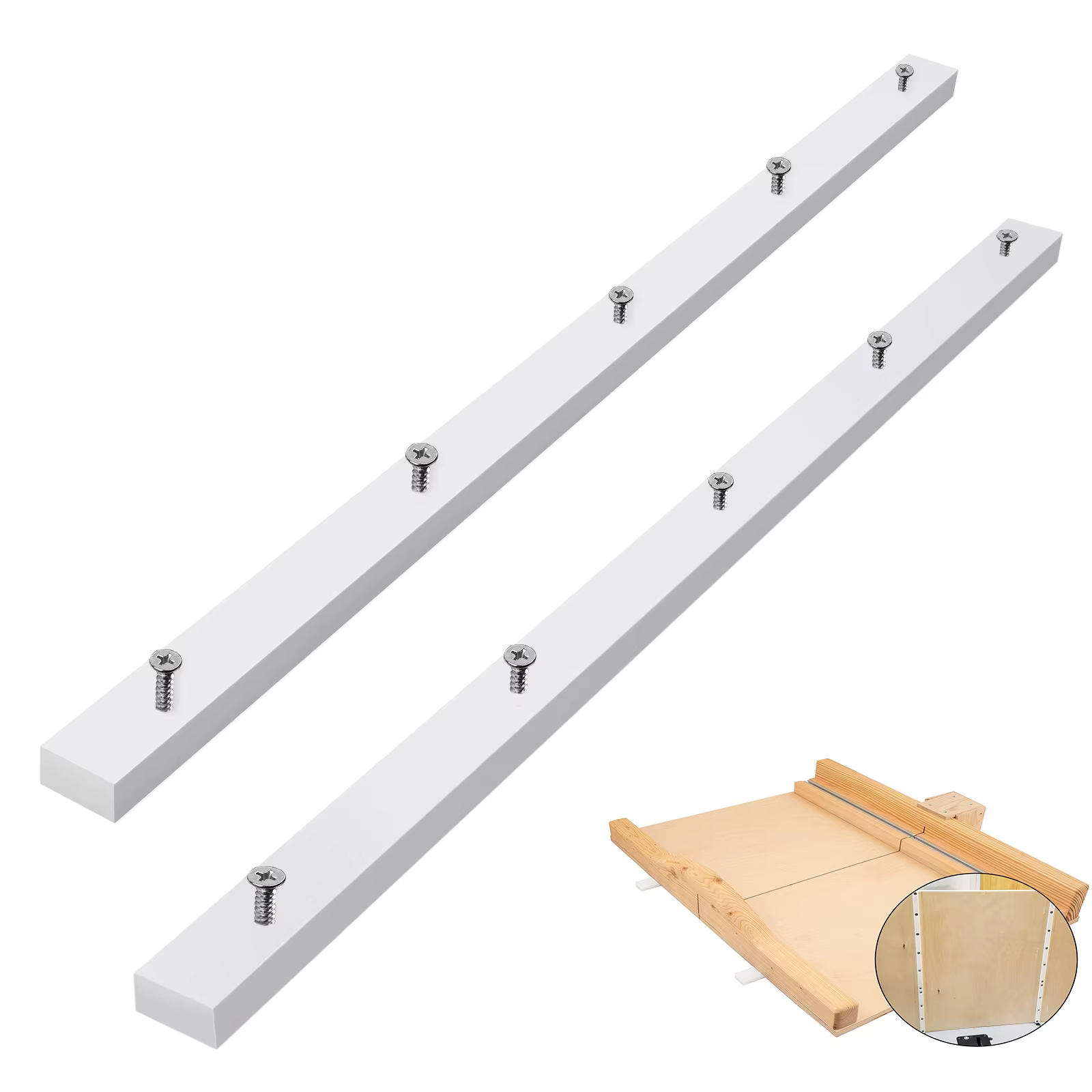 Barres à onglets de traîneau de scie de Table