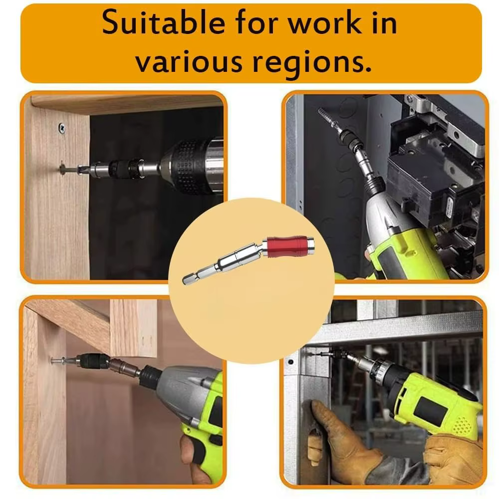 Porte-embout de perceuse magnétique pivotant